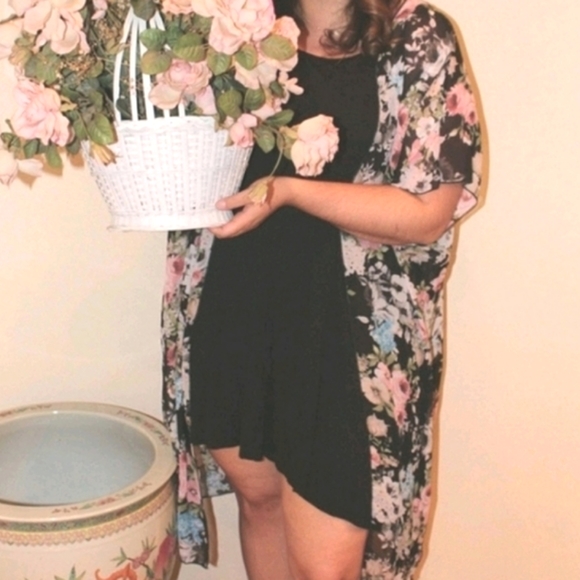 Vibe Sportswear Long Kimono Jacket Top,, XL 14/16 - Picture 5 of 8